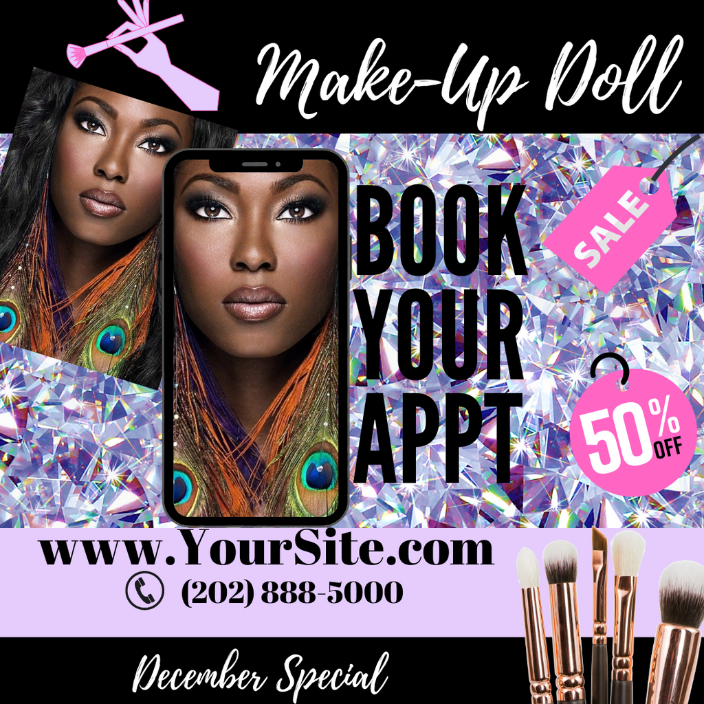 Promo MakeUp Flyer-Digital or Template